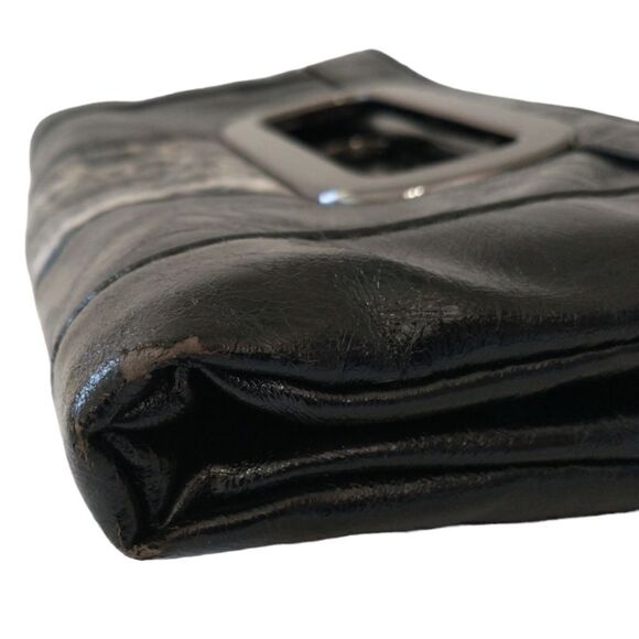 Y2K Cache Clutch Bag Purse Envelope Animal Print Handbag Vegan Leather Vtg 90s. - Picture 10 of 16